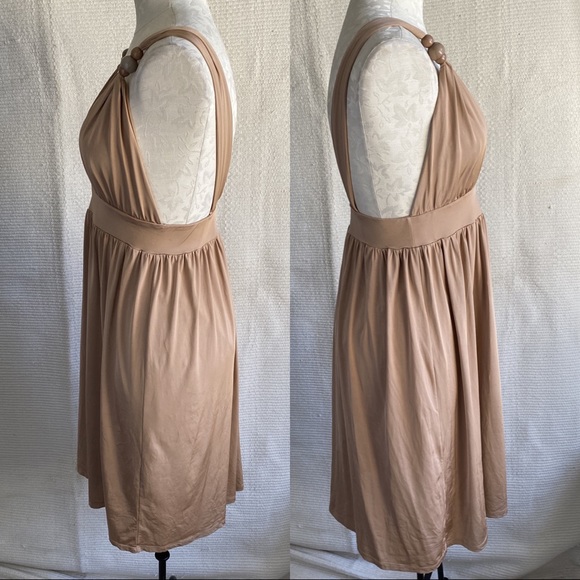 Zimmermann S M Babydoll Easy Tank Dress Tan Pink - Picture 2 of 8